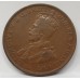 AUSTRALIA 1920 . ONE 1 PENNY . VARIETY . RARE . TOP DOT ONLY